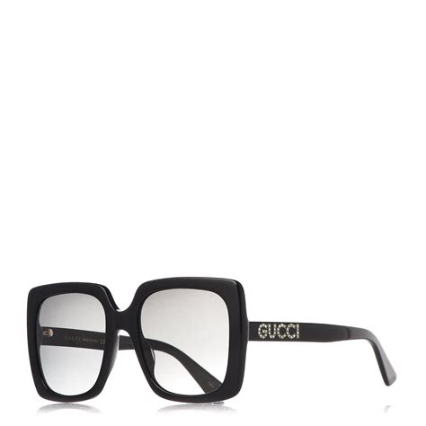 gucci black bold square glasses|gucci eyewear square frame glasses.